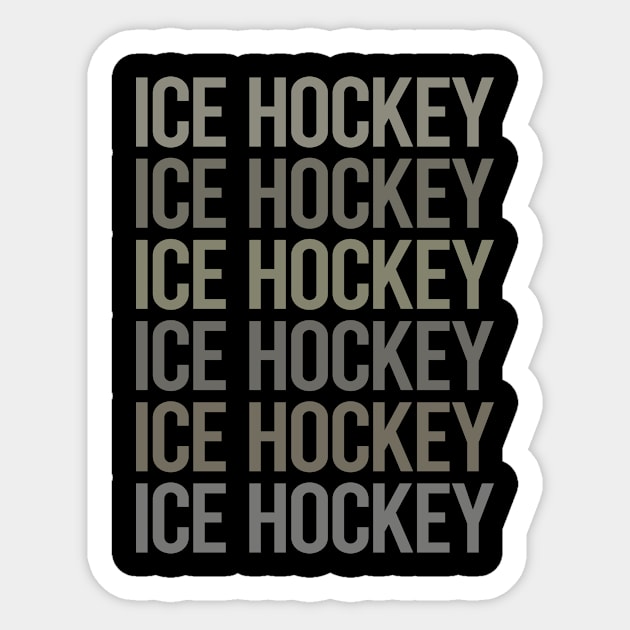 Gray Text Art Ice Hockey Sticker by Happy Life